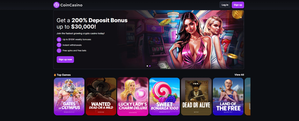 CoinCasino - Indiana Online casinos